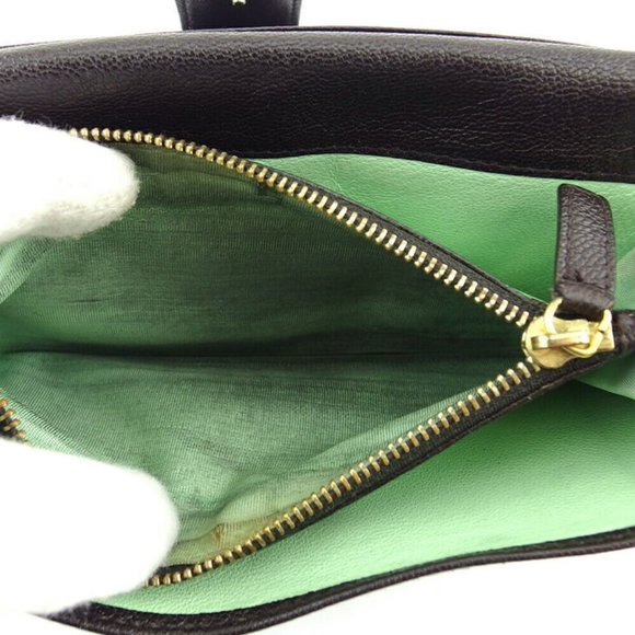 BVLGARI long wallet Doppi tondo leather Auth used T19727 - Picture 6 of 8